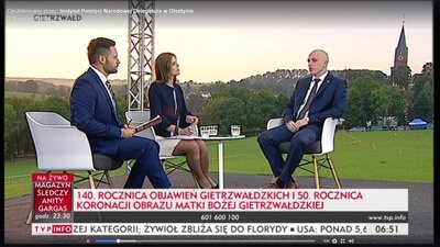Krzysztof Kierski w rozmowie z dziennikarzami TVP Info