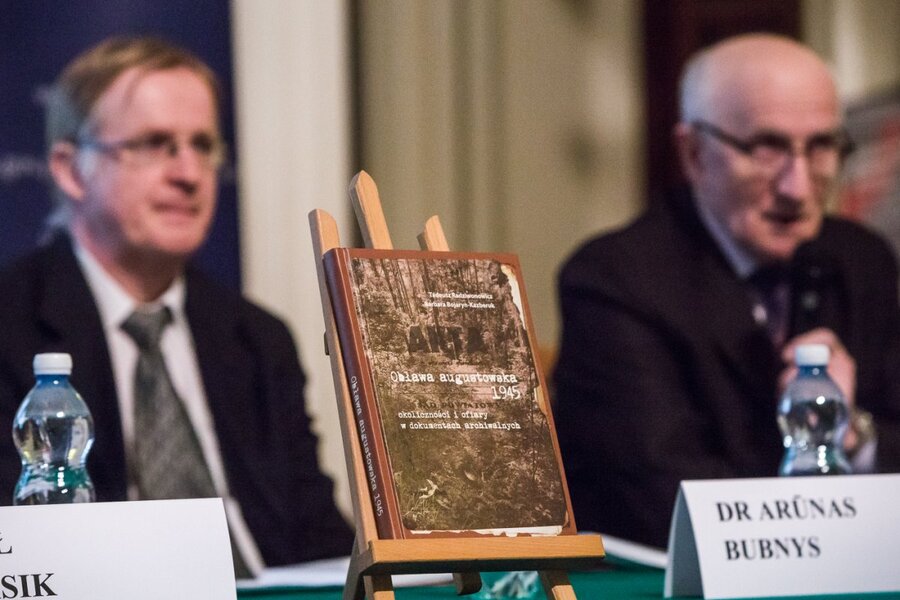 Promocja książki „Obława augustowska 1945. Okoliczności i ofiary w dokumentach archiwalnych". Fot. Sławek Kasper (IPN)