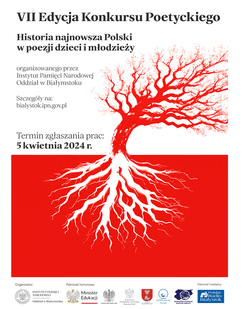 Wyniki VII edycji konkursu poetyckiego ,,Historia najnowsza Polski w poezji dzieci i młodzieży” – 7 czerwca 2024