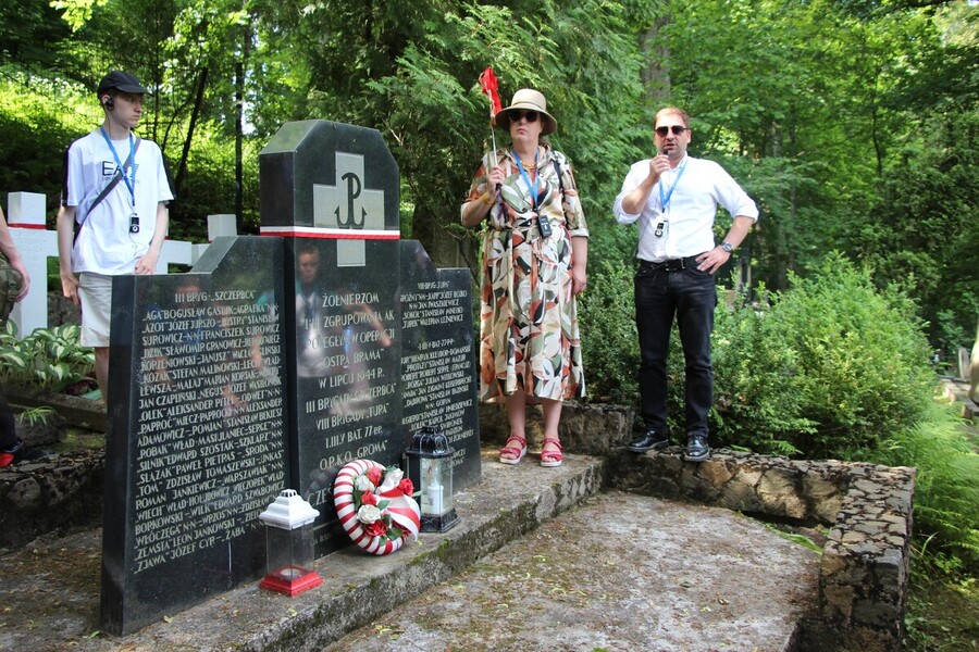 Wyjazd edukacyjny śladami operacji „Ostra Brama” młodzież ze szkół średnich z województwa podlaskiego – 26-29 maja 2024, fot. Karolina Dobek (IPN)