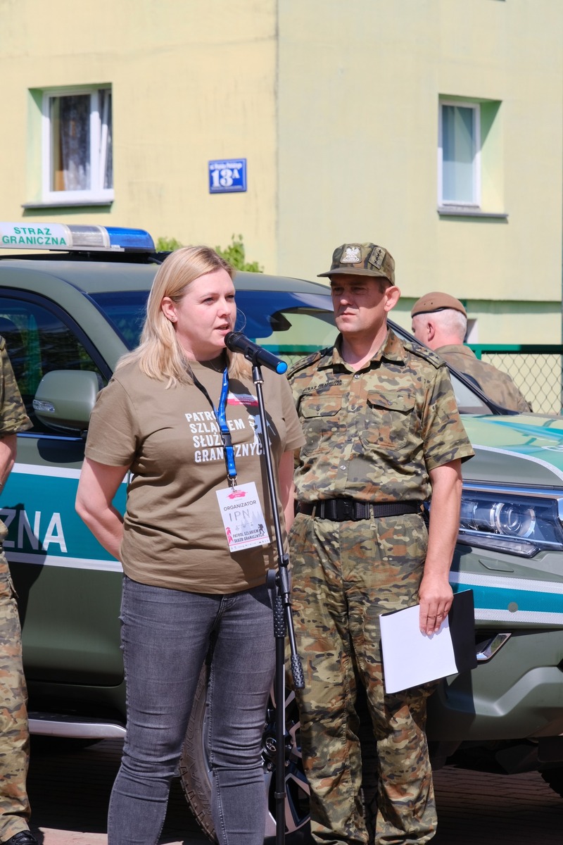 Patrol Szlakiem Służb Granicznych „Stulecie wierności Rzeczypospolitej" – 8 czerwca 2024, fot. Paula Prudziłowicz, Bartłomiej Gawrylczyk (IPN)
