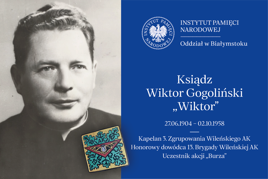 Poświęcenie wyremontowanego grobu ks. Wiktora Gogolińskiego ps. „Wiktor”, honorowego dowódcy 13. Brygady Wileńskiej Armii Krajowej w Dobrzyniewie Kościelnym – 2 lipca 2024