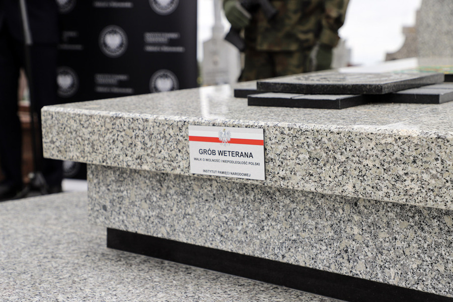 Uroczystość odsłonięcia i poświęcenia wyremontowanego nagrobka ks. kpt. Wiktora Gogolińskiego ps. „Wiktor” – 2 lipca 2024, fot. Paula Prudziłowicz (IPN)