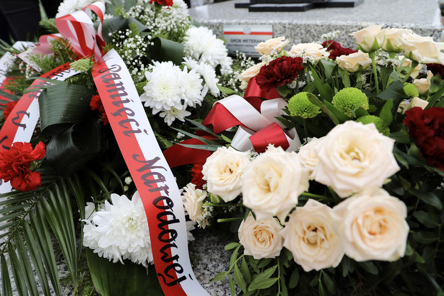 Uroczystość odsłonięcia i poświęcenia wyremontowanego nagrobka ks. kpt. Wiktora Gogolińskiego ps. „Wiktor” – 2 lipca 2024, fot. Paula Prudziłowicz (IPN)