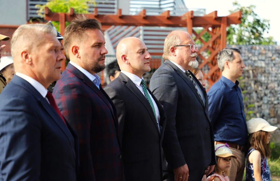 Odsłonięcie muralu mjr. dypl. Mieczysława Potockiego „Węgielnego” w Goniądzu – 4 lipca 2024, fot. Paula Prudziłowicz (IPN)