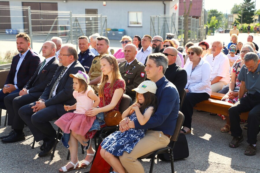 Odsłonięcie muralu mjr. dypl. Mieczysława Potockiego „Węgielnego” w Goniądzu – 4 lipca 2024, fot. Paula Prudziłowicz (IPN)