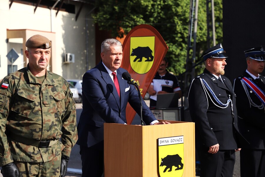 Odsłonięcie muralu mjr. dypl. Mieczysława Potockiego „Węgielnego” w Goniądzu – 4 lipca 2024, fot. Paula Prudziłowicz (IPN)