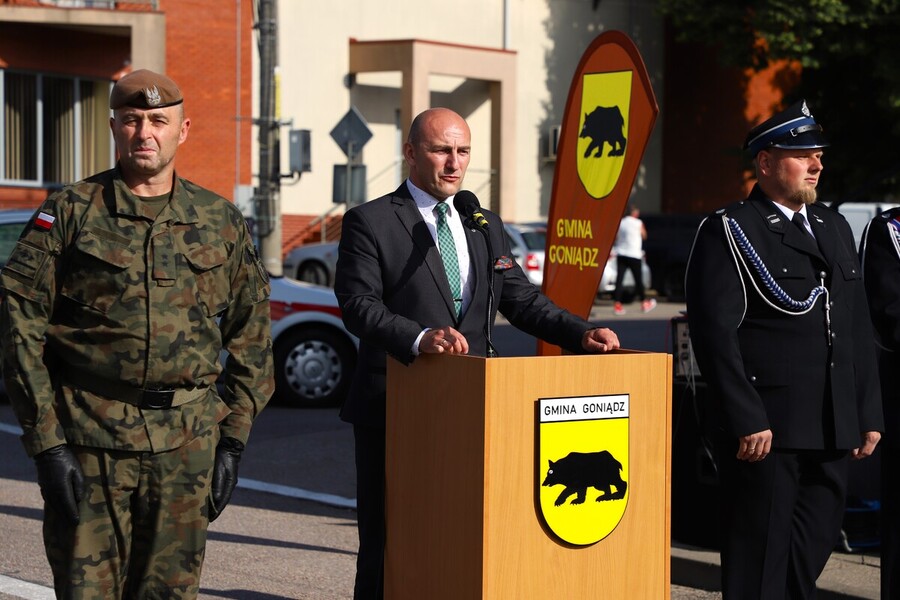 Odsłonięcie muralu mjr. dypl. Mieczysława Potockiego „Węgielnego” w Goniądzu – 4 lipca 2024, fot. Paula Prudziłowicz (IPN)