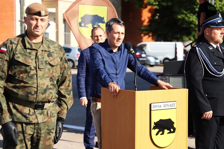 Odsłonięcie muralu mjr. dypl. Mieczysława Potockiego „Węgielnego” w Goniądzu – 4 lipca 2024, fot. Paula Prudziłowicz (IPN)