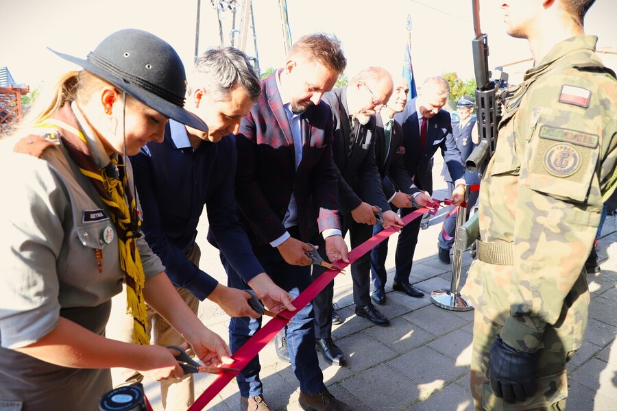 Odsłonięcie muralu mjr. dypl. Mieczysława Potockiego „Węgielnego” w Goniądzu – 4 lipca 2024, fot. Paula Prudziłowicz (IPN)