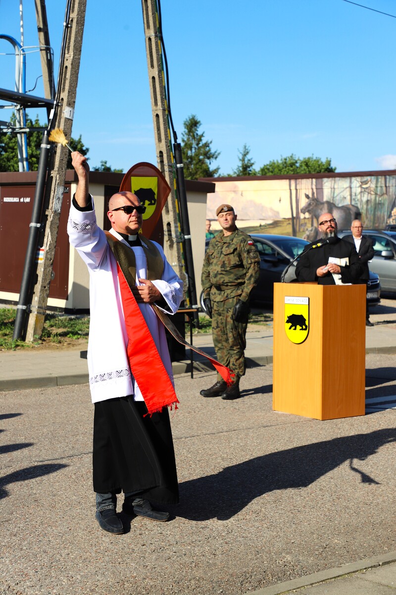 Odsłonięcie muralu mjr. dypl. Mieczysława Potockiego „Węgielnego” w Goniądzu – 4 lipca 2024, fot. Paula Prudziłowicz (IPN)