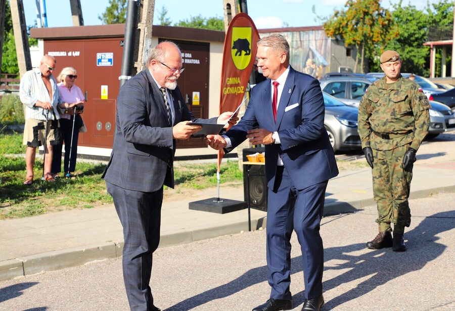 Odsłonięcie muralu mjr. dypl. Mieczysława Potockiego „Węgielnego” w Goniądzu – 4 lipca 2024, fot. Paula Prudziłowicz (IPN)