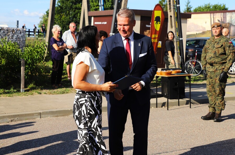 Odsłonięcie muralu mjr. dypl. Mieczysława Potockiego „Węgielnego” w Goniądzu – 4 lipca 2024, fot. Paula Prudziłowicz (IPN)