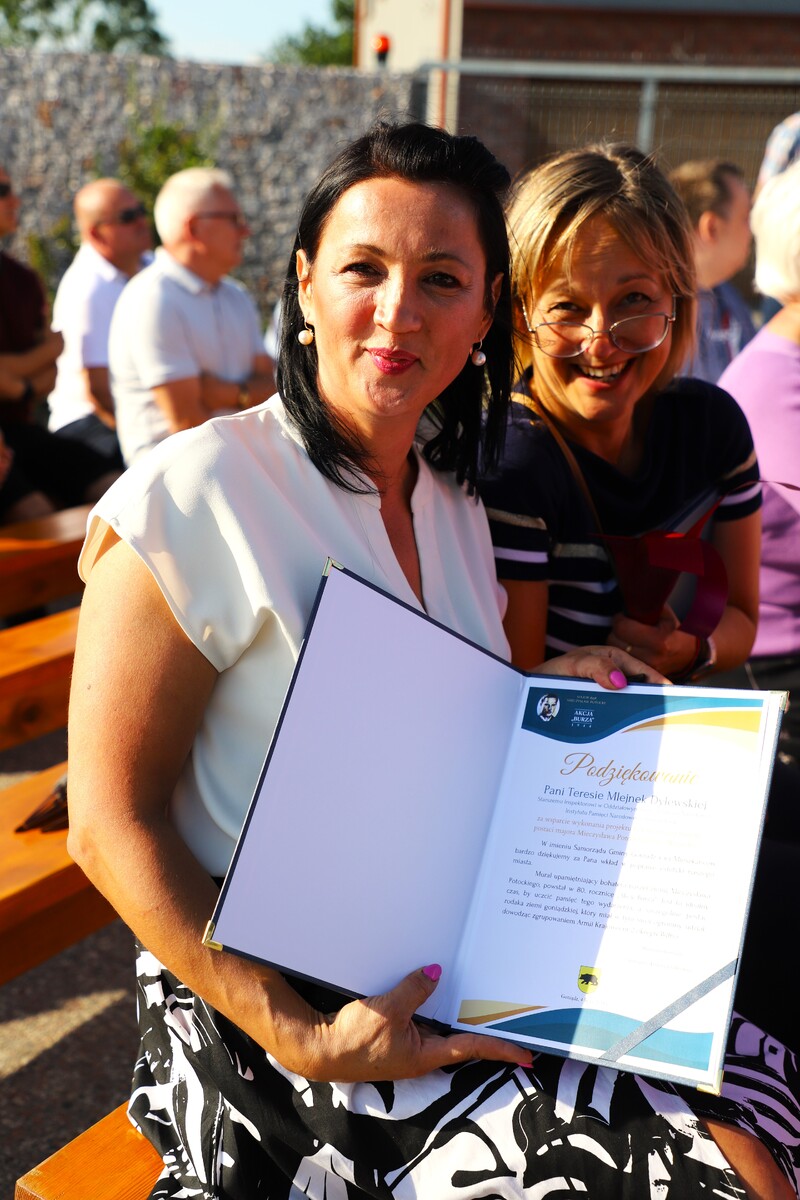 Odsłonięcie muralu mjr. dypl. Mieczysława Potockiego „Węgielnego” w Goniądzu – 4 lipca 2024, fot. Paula Prudziłowicz (IPN)