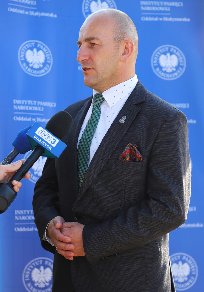 Odsłonięcie muralu mjr. dypl. Mieczysława Potockiego „Węgielnego” w Goniądzu – 4 lipca 2024, fot. Paula Prudziłowicz (IPN)