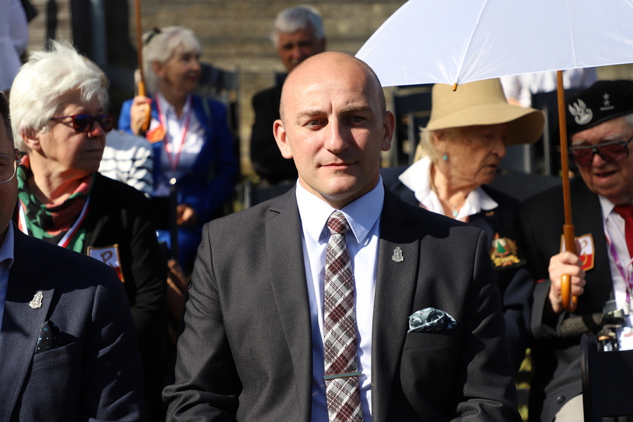 Uroczyste obchody 80. rocznicy operacji „Ostra Brama”. Ceremonia składania wieńców w kwaterze poległych żołnierzy Armii Krajowej w Skorbucianach – 6 lipca 2024, fot. Paula Prudziłowicz (IPN)