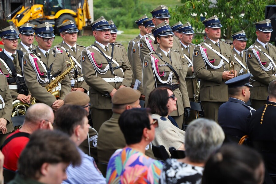Uroczyste obchody 80. rocznicy operacji „Ostra Brama”. Ceremonia składania wieńców w kwaterze poległych żołnierzy Armii Krajowej w Skorbucianach – 6 lipca 2024, fot. Paula Prudziłowicz (IPN)