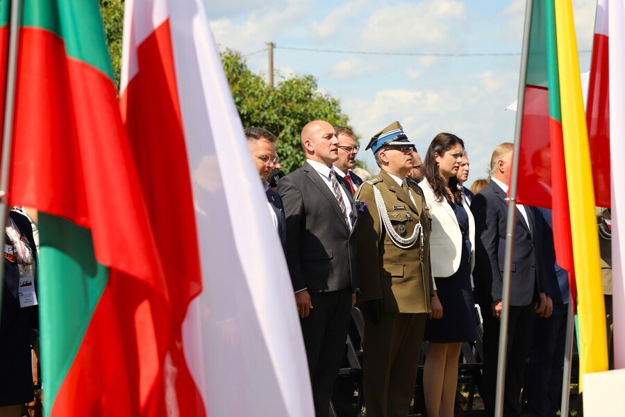 Uroczyste obchody 80. rocznicy operacji „Ostra Brama”. Ceremonia składania wieńców w kwaterze poległych żołnierzy Armii Krajowej w Skorbucianach – 6 lipca 2024, fot. Paula Prudziłowicz (IPN)