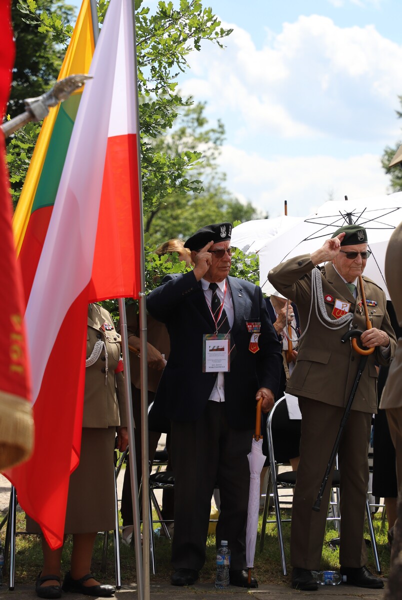 Uroczyste obchody 80. rocznicy operacji „Ostra Brama”. Ceremonia składania wieńców w Boguszach – 6 lipca 2024, fot. Paula Prudziłowicz (IPN)