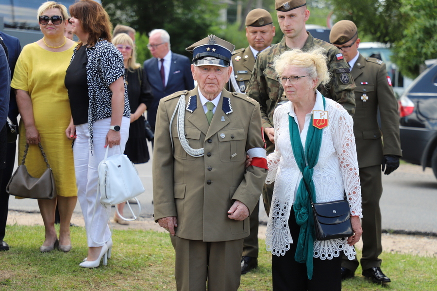 Uroczyste obchody 80. rocznicy operacji „Ostra Brama”. Ceremonia składania wieńców w Boguszach – 6 lipca 2024, fot. Paula Prudziłowicz (IPN)
