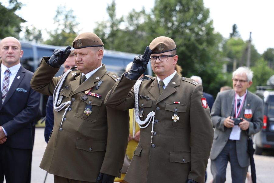 Uroczyste obchody 80. rocznicy operacji „Ostra Brama”. Ceremonia składania wieńców w Boguszach – 6 lipca 2024, fot. Paula Prudziłowicz (IPN)