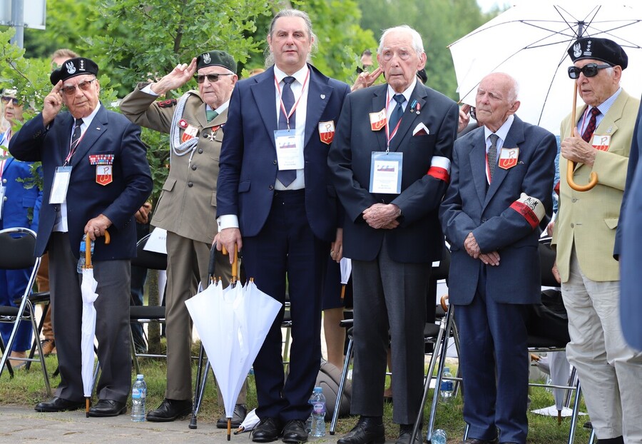 Uroczyste obchody 80. rocznicy operacji „Ostra Brama”. Ceremonia składania wieńców w Boguszach – 6 lipca 2024, fot. Paula Prudziłowicz (IPN)