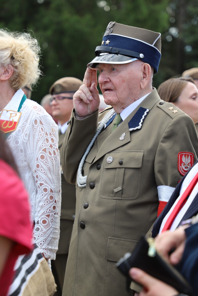Uroczyste obchody 80. rocznicy operacji „Ostra Brama”. Ceremonia składania wieńców w Boguszach – 6 lipca 2024, fot. Paula Prudziłowicz (IPN)