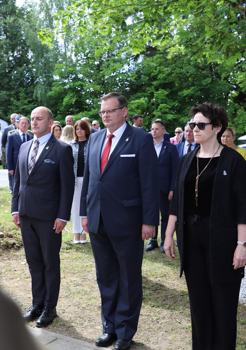 Uroczyste obchody 80. rocznicy operacji „Ostra Brama”. Ceremonia składania wieńców w Boguszach – 6 lipca 2024, fot. Paula Prudziłowicz (IPN)