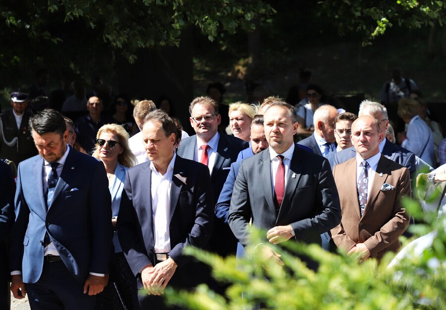 Uroczyste obchody 80. rocznicy operacji „Ostra Brama”. Ceremonia składania wieńców na Cmentarzu na Rossie – 7 lipca 2024, fot. Paula Prudziłowicz (IPN)