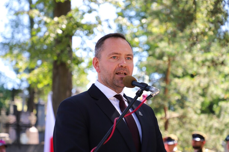 Uroczyste obchody 80. rocznicy operacji „Ostra Brama”. Ceremonia składania wieńców na Cmentarzu na Rossie – 7 lipca 2024, fot. Paula Prudziłowicz (IPN)