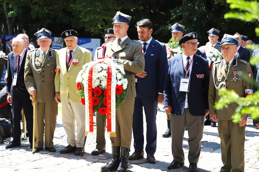 Uroczyste obchody 80. rocznicy operacji „Ostra Brama”. Ceremonia składania wieńców na Cmentarzu na Rossie – 7 lipca 2024, fot. Paula Prudziłowicz (IPN)