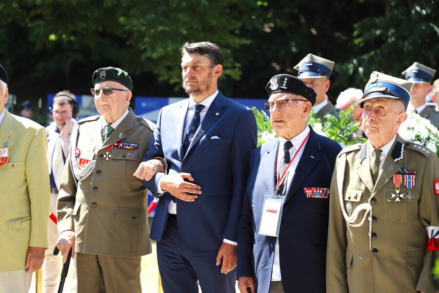 Uroczyste obchody 80. rocznicy operacji „Ostra Brama”. Ceremonia składania wieńców na Cmentarzu na Rossie – 7 lipca 2024, fot. Paula Prudziłowicz (IPN)