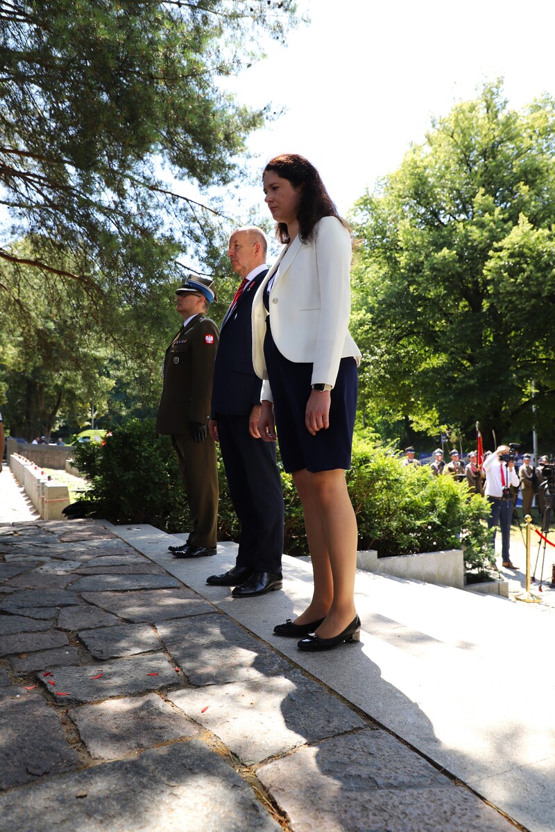 Uroczyste obchody 80. rocznicy operacji „Ostra Brama”. Ceremonia składania wieńców na Cmentarzu na Rossie – 7 lipca 2024, fot. Paula Prudziłowicz (IPN)