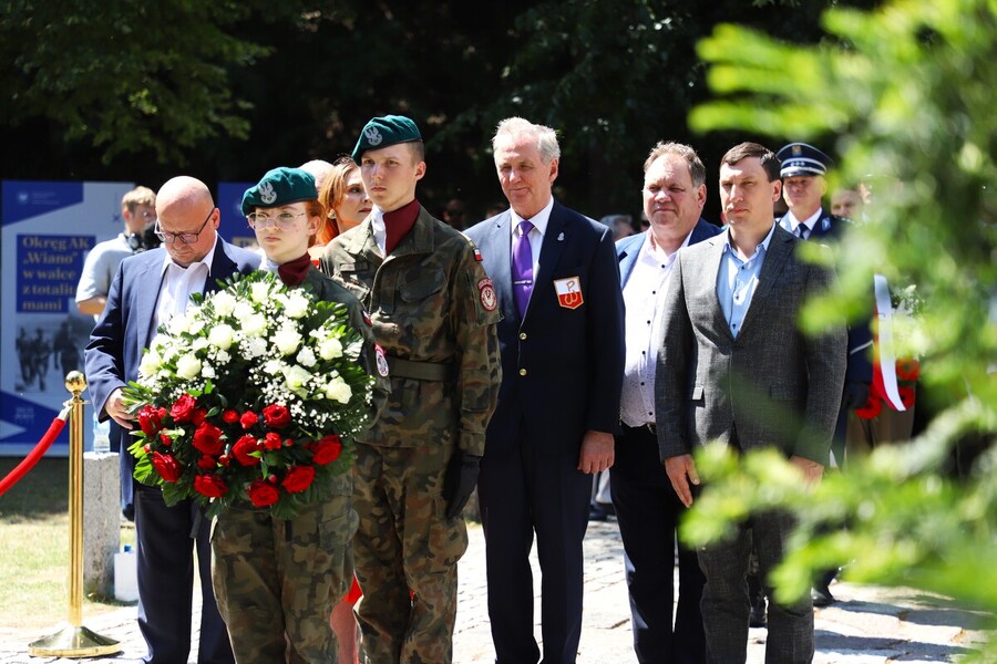 Uroczyste obchody 80. rocznicy operacji „Ostra Brama”. Ceremonia składania wieńców na Cmentarzu na Rossie – 7 lipca 2024, fot. Paula Prudziłowicz (IPN)