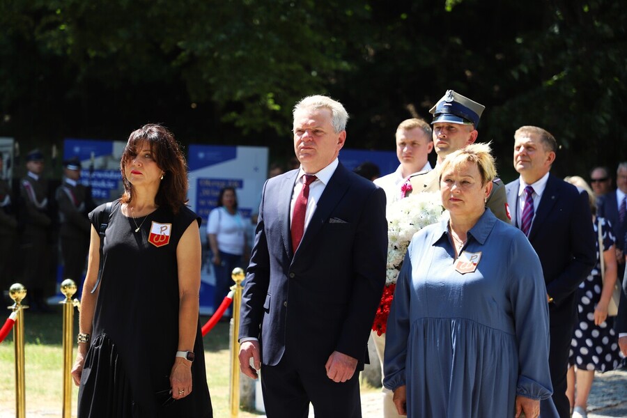 Uroczyste obchody 80. rocznicy operacji „Ostra Brama”. Ceremonia składania wieńców na Cmentarzu na Rossie – 7 lipca 2024, fot. Paula Prudziłowicz (IPN)