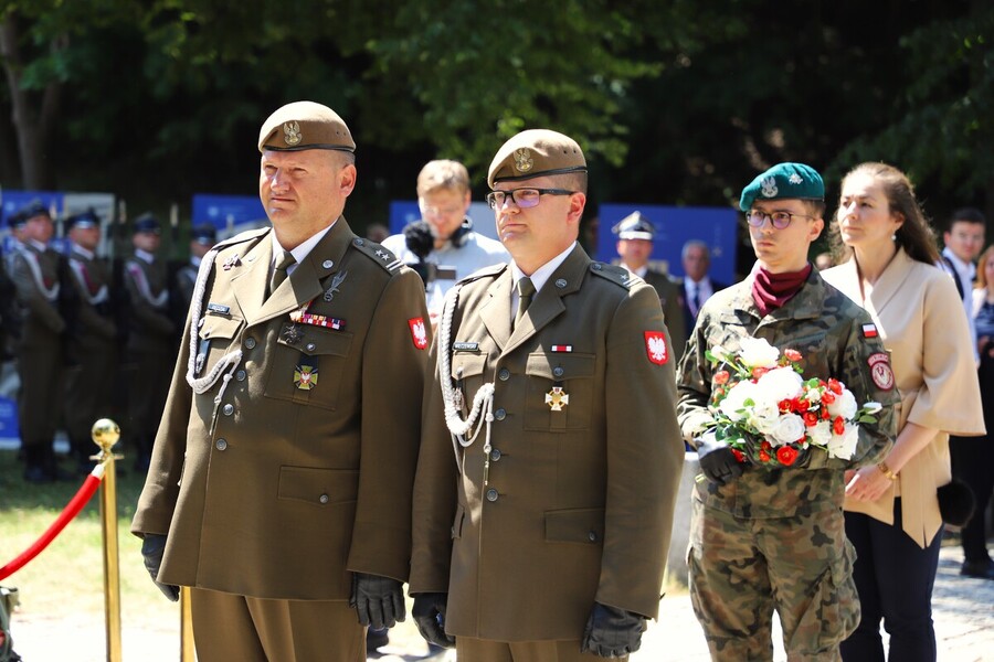 Uroczyste obchody 80. rocznicy operacji „Ostra Brama”. Ceremonia składania wieńców na Cmentarzu na Rossie – 7 lipca 2024, fot. Paula Prudziłowicz (IPN)