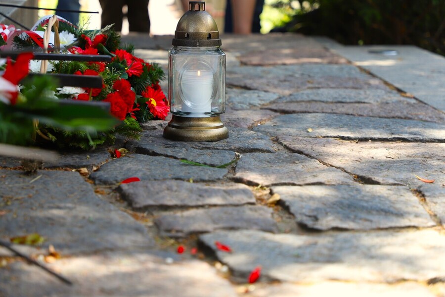 Uroczyste obchody 80. rocznicy operacji „Ostra Brama”. Ceremonia składania wieńców na Cmentarzu na Rossie – 7 lipca 2024, fot. Paula Prudziłowicz (IPN)