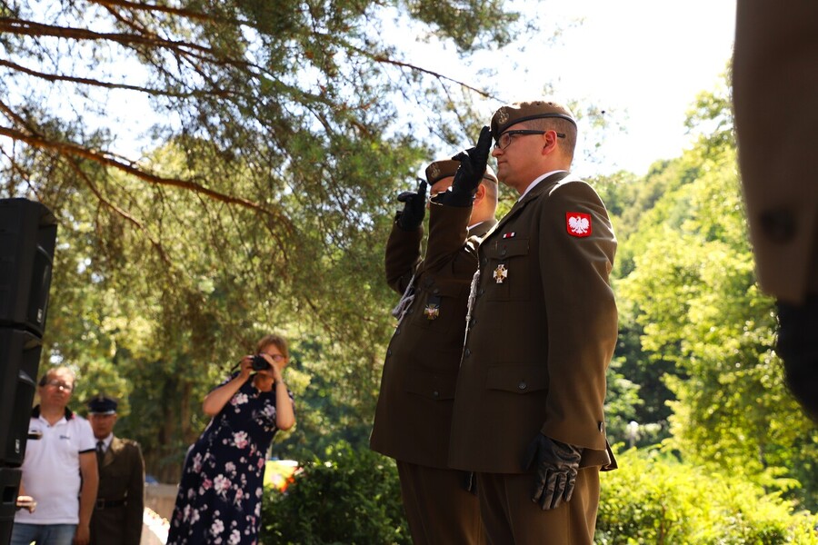 Uroczyste obchody 80. rocznicy operacji „Ostra Brama”. Ceremonia składania wieńców na Cmentarzu na Rossie – 7 lipca 2024, fot. Paula Prudziłowicz (IPN)