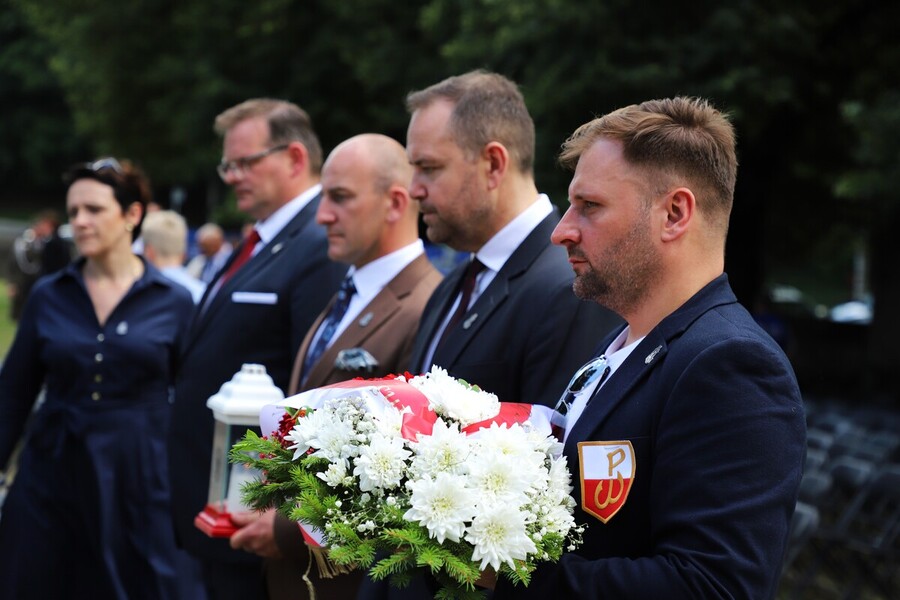 Uroczyste obchody 80. rocznicy operacji „Ostra Brama”. Ceremonia składania wieńców na Cmentarzu na Rossie – 7 lipca 2024, fot. Paula Prudziłowicz (IPN)