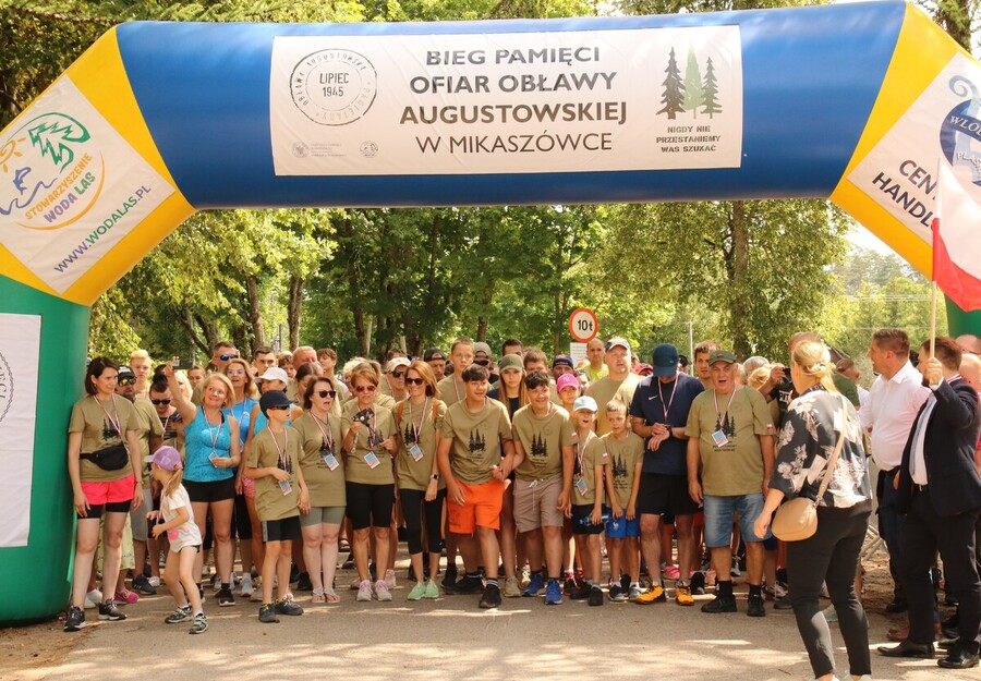 II Bieg Pamięci Ofiar Obławy Augustowskiej – 6 lipca 2024, fot. Teresa Mlejnek-Dylewska, Urszula Gierasimiuk