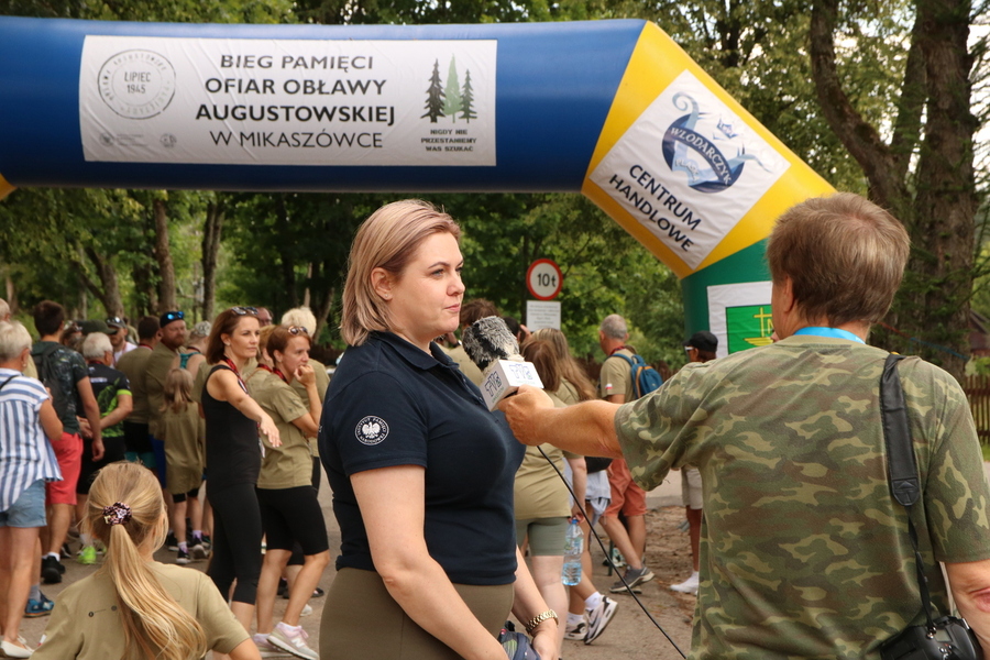 II Bieg Pamięci Ofiar Obławy Augustowskiej – 6 lipca 2024, fot. Teresa Mlejnek-Dylewska, Urszula Gierasimiuk