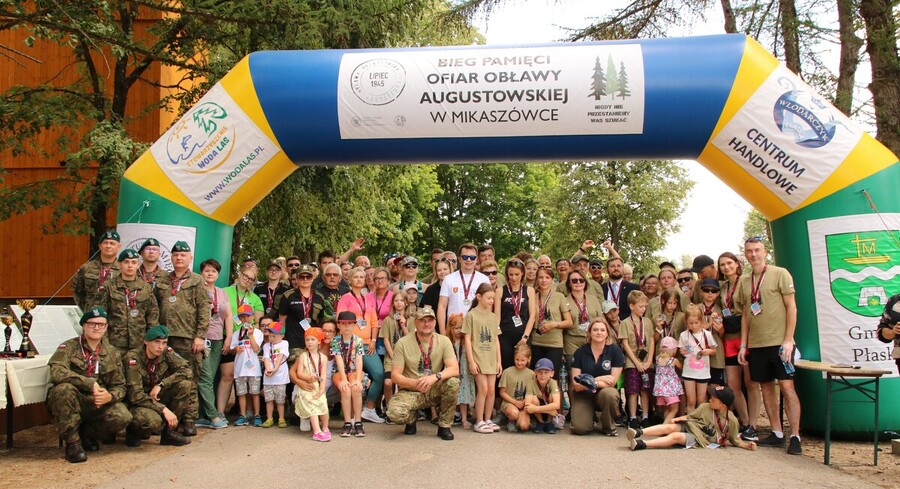 II Bieg Pamięci Ofiar Obławy Augustowskiej – 6 lipca 2024, fot. Teresa Mlejnek-Dylewska, Urszula Gierasimiuk