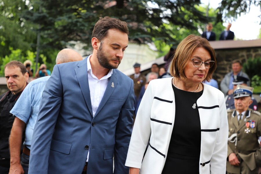 Uroczyste obchody 80. rocznicy operacji „Ostra Brama”. Uroczystości na cmentarzu w Kalwarii Wileńskiej oraz Kolonii Wileńskiej – 8 lipca 2024, fot. Paula Prudziłowicz (IPN)