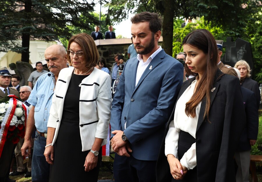 Uroczyste obchody 80. rocznicy operacji „Ostra Brama”. Uroczystości na cmentarzu w Kalwarii Wileńskiej oraz Kolonii Wileńskiej – 8 lipca 2024, fot. Paula Prudziłowicz (IPN)