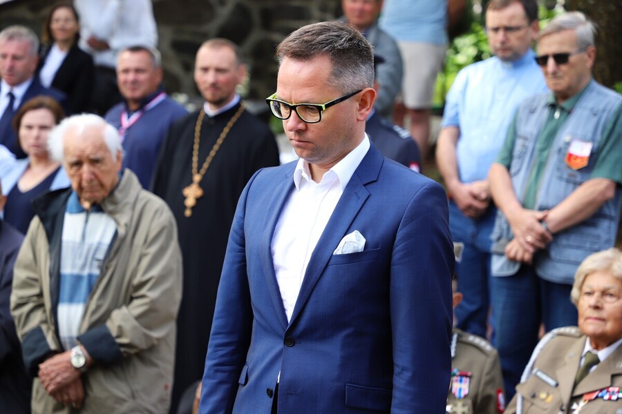 Uroczyste obchody 80. rocznicy operacji „Ostra Brama”. Uroczystości na cmentarzu w Kalwarii Wileńskiej oraz Kolonii Wileńskiej – 8 lipca 2024, fot. Paula Prudziłowicz (IPN)