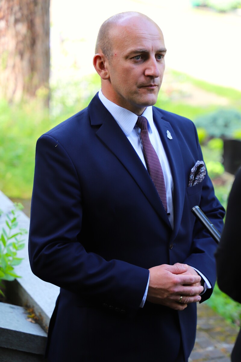 Uroczyste obchody 80. rocznicy operacji „Ostra Brama”. Uroczystości na cmentarzu w Kalwarii Wileńskiej oraz Kolonii Wileńskiej – 8 lipca 2024, fot. Paula Prudziłowicz (IPN)