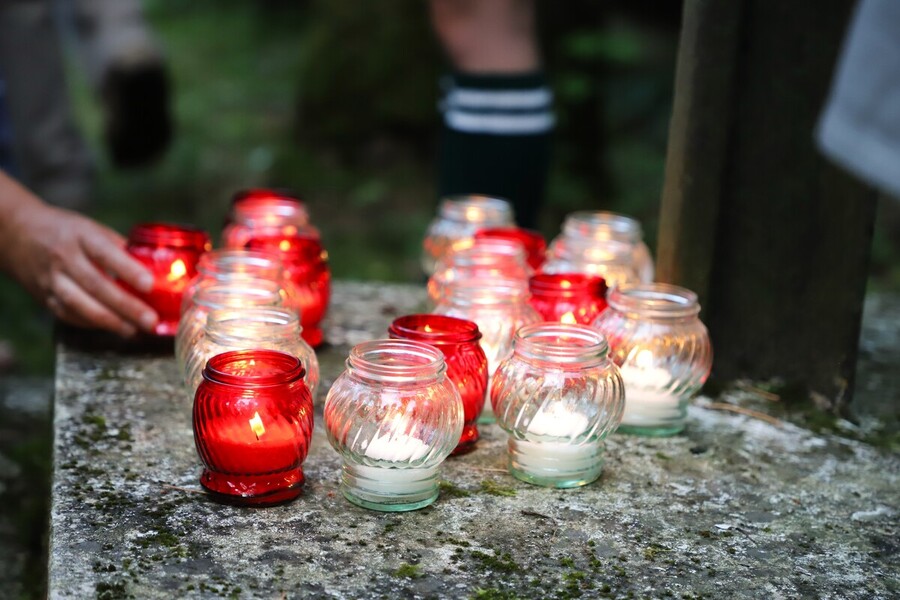 Uroczystość upamiętniająca 81.rocznicę masowych egzekucji w Lesie Bacieczkowskim – 15 lipca 2024, fot. Paula Prudziłowicz