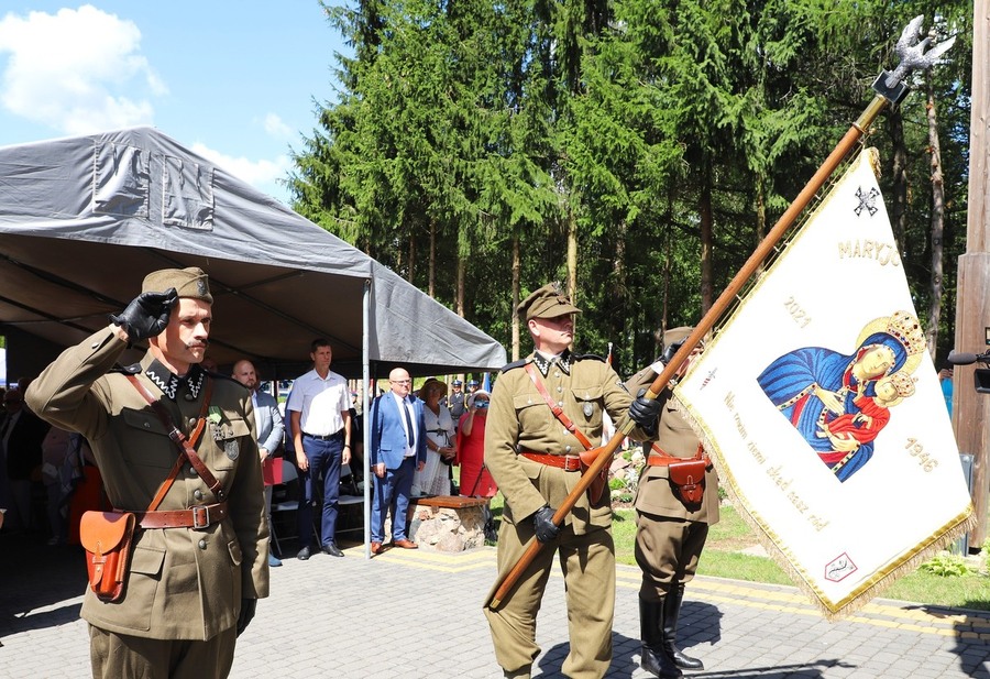 Uroczyste obchody 79. rocznicy Ofiar Obławy Augustowskiej z Lipca 1945 r. w Gibach – 19-21 lipca 2024, fot. Paula Prudziłowicz (IPN)