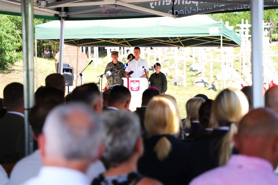 Uroczyste obchody 79. rocznicy Ofiar Obławy Augustowskiej z Lipca 1945 r. w Gibach – 19-21 lipca 2024, fot. Paula Prudziłowicz (IPN)