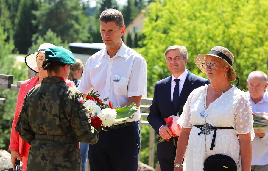 Uroczyste obchody 79. rocznicy Ofiar Obławy Augustowskiej z Lipca 1945 r. w Gibach – 19-21 lipca 2024, fot. Paula Prudziłowicz (IPN)
